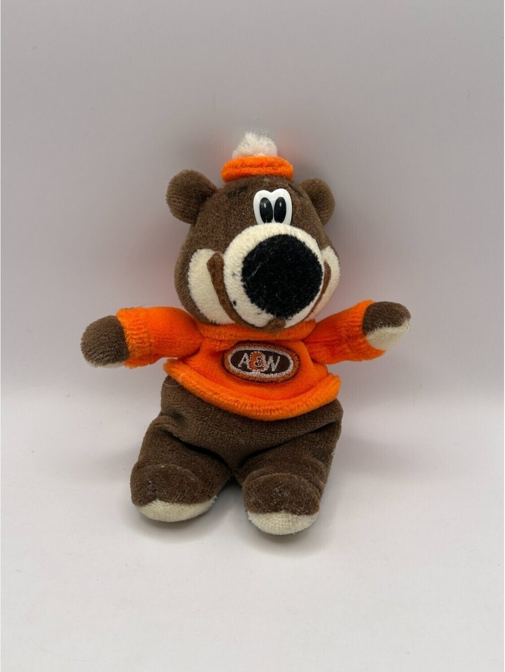A&W Root Bear Plush Stuffed Animal Brown